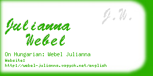 julianna webel business card